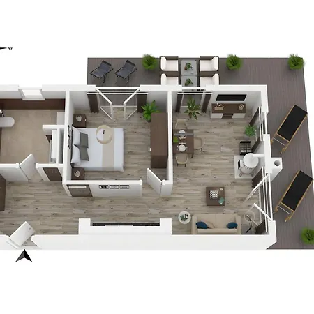 Ferienapartment Grosser Strandkorb Zwischen Ostsee Und Bodden Lejlighed *